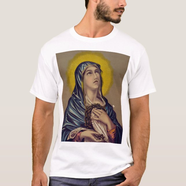 Camiseta Stabat Mater Nossa Senhora das Dores Arte Devocion (Frente)