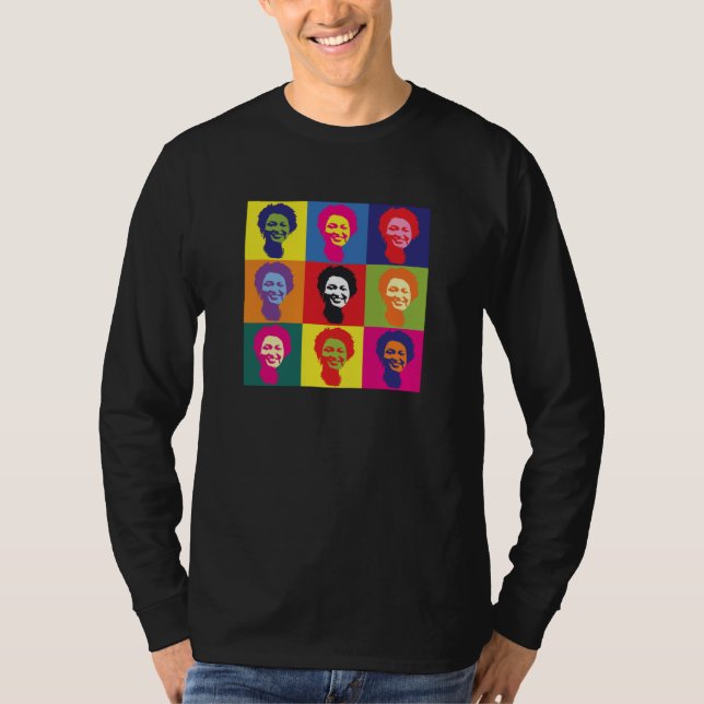 Camiseta Stacey Abrams - Arte Progressiva da Geórgia (Frente)