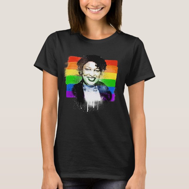 Camiseta Stacey Abrams Pride T-Shirt (Frente)