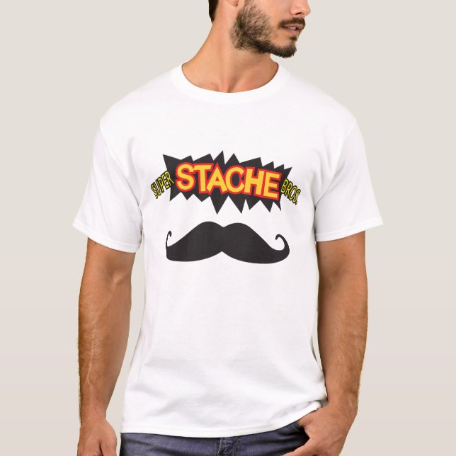 Camiseta Stache super Bros! (Frente)