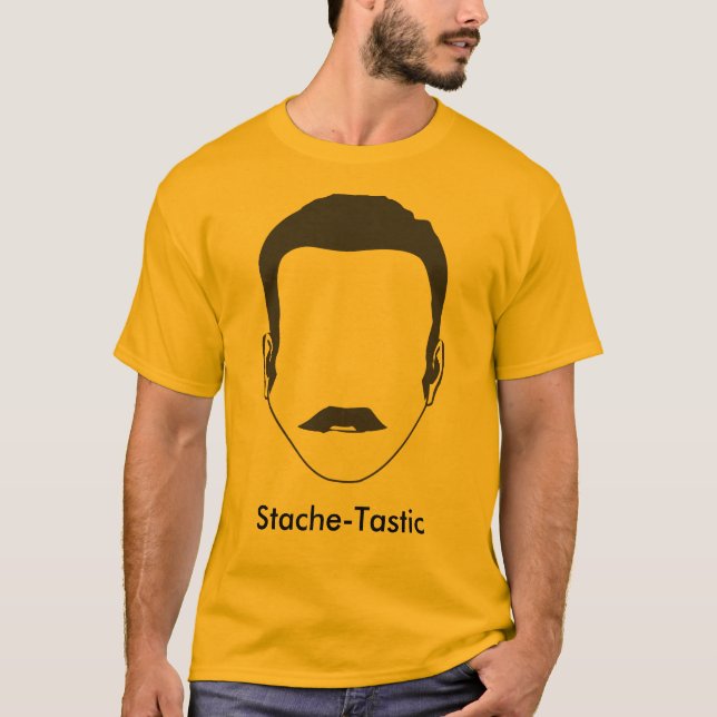 Camiseta Stache-Tastic (Frente)