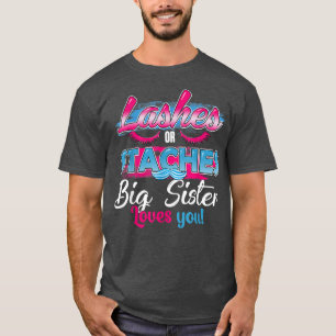 Camiseta Staches ou Lashes A Irmã Grande ama-te Melhor Gêne