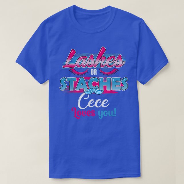 Camiseta Staches ou Lashes Cece te ama a melhor revelação d (Frente do Design)