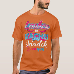 Camiseta Staches ou Lashes Dziadek ama você o melhor gênero