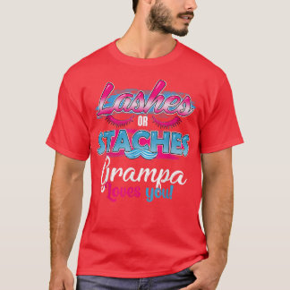 Camiseta Staches ou Lashes Grampa te ama o melhor gênero Re