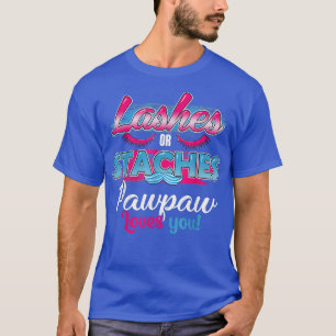 Camiseta Staches ou Lashes Pawpaw te ama o melhor gênero Re