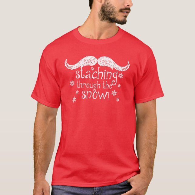 Camiseta staching através da neve (Frente)
