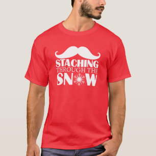 Camiseta STACHING ATRAVÉS da NEVE (letras claras)