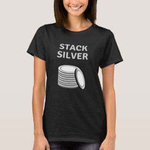 Camiseta Stack Silver - Presente do Empilhador Prateado