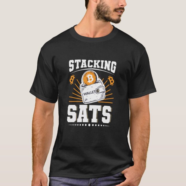 Camiseta Stacking Sats Bitmoeda (Frente)
