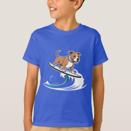 Camiseta Staffordshire Bull Terrier Surfing,