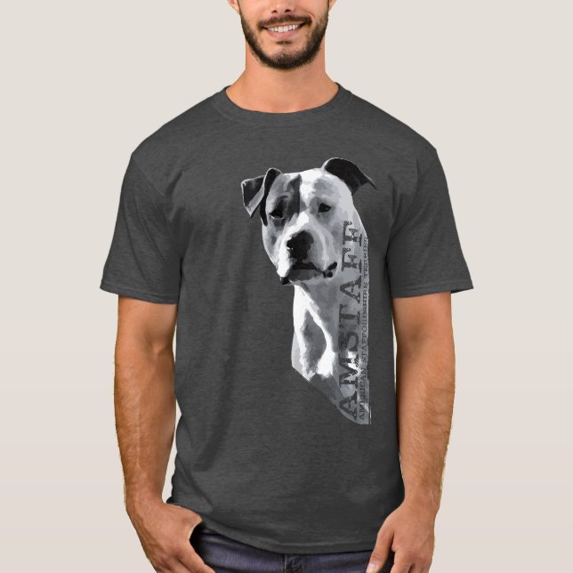 Camiseta Staffordshire Terrier americano - Amstaff (Frente)