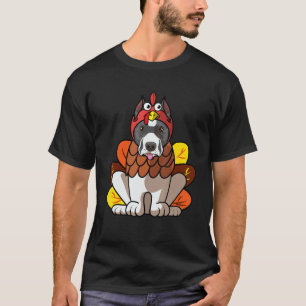 Camiseta Stafforshire Bull Terrier Dog Feliz Graças
