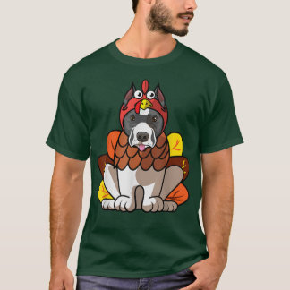 Camiseta StafforShire Bull Terrier Dog Feliz Graças