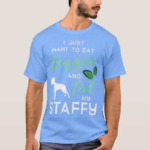 Camiseta Staffy Funny Vegan Dog Proprietário do Lago Xmas B