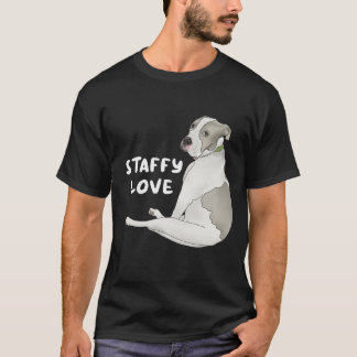 Camiseta Staffy Love