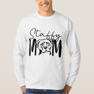 Camiseta Staffy Mãe Gift Para Staffordshire Bull Terrier Do
