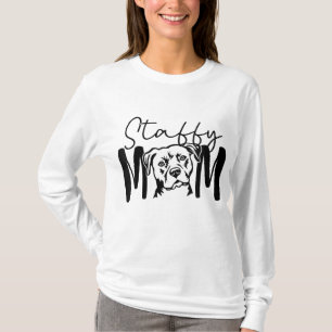Camiseta Staffy Mãe Gift Para Staffordshire Bull Terrier Do