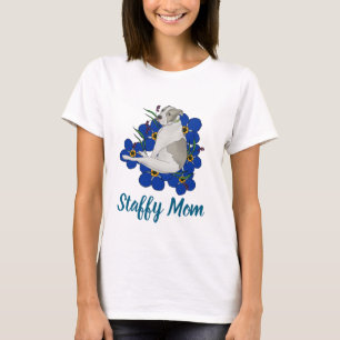 Camiseta Staffy Mom – Arte do Staffordshire Bull T