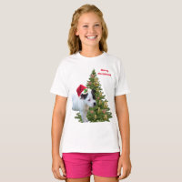 Staffy Puppy Natal, Kids Tshirt