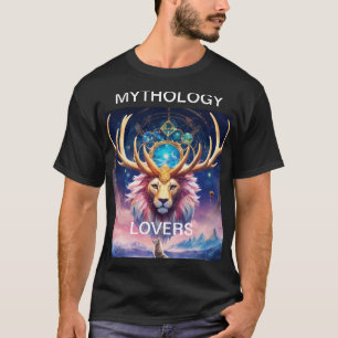 Camiseta Stag Celestial Lion: Fusão Mítica