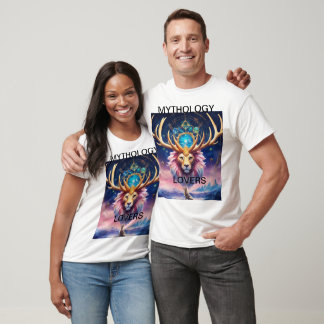 Camiseta Stag Celestial Lion: Fusão Mítica