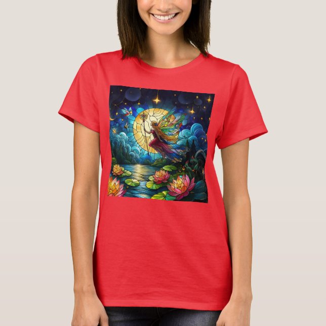 Camiseta Stained Glass Moonlight Flight Fairy  (Frente)