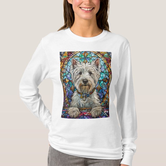 Camiseta Staink Glass Westie (Frente)