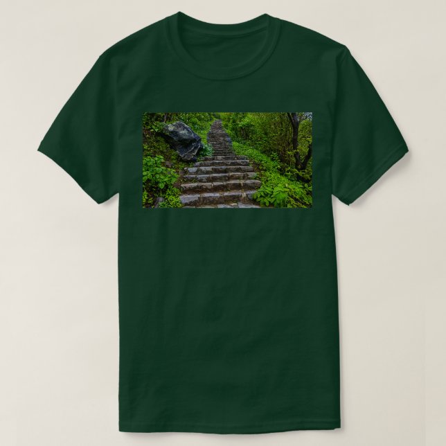 Camiseta Stairs in the jungle (Frente do Design)