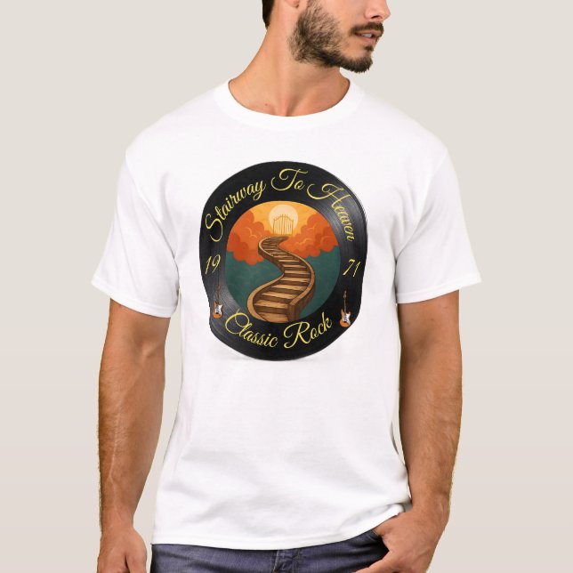 Camiseta "Stairway to Heaven" Classic Rock Tee  (Frente)