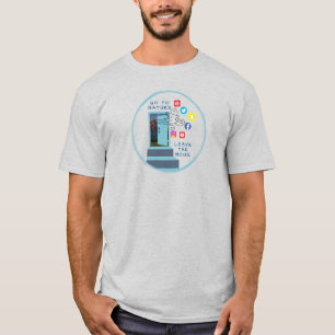 Camiseta Stairway to Peace: Deixe as mídias sociais à porta