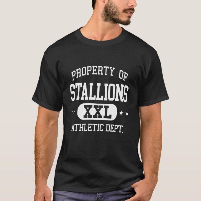 Camiseta Stallions Retro Athletic Property Dept (Frente)
