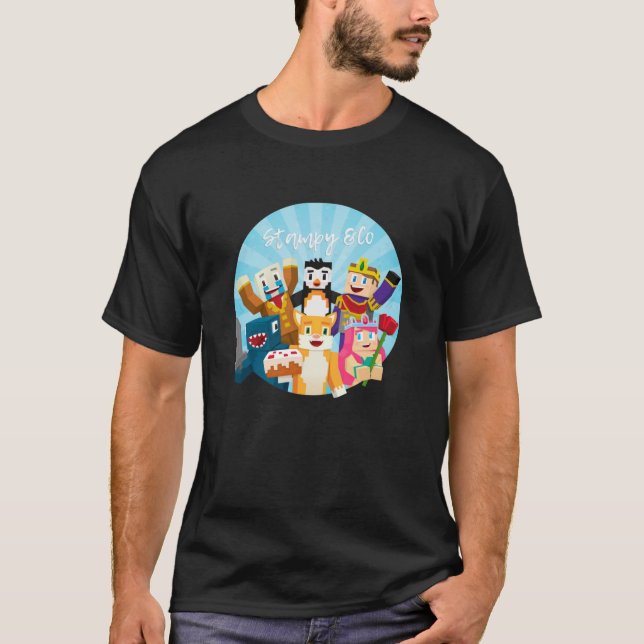 Camiseta Stampy Cat e seus amigos (Frente)