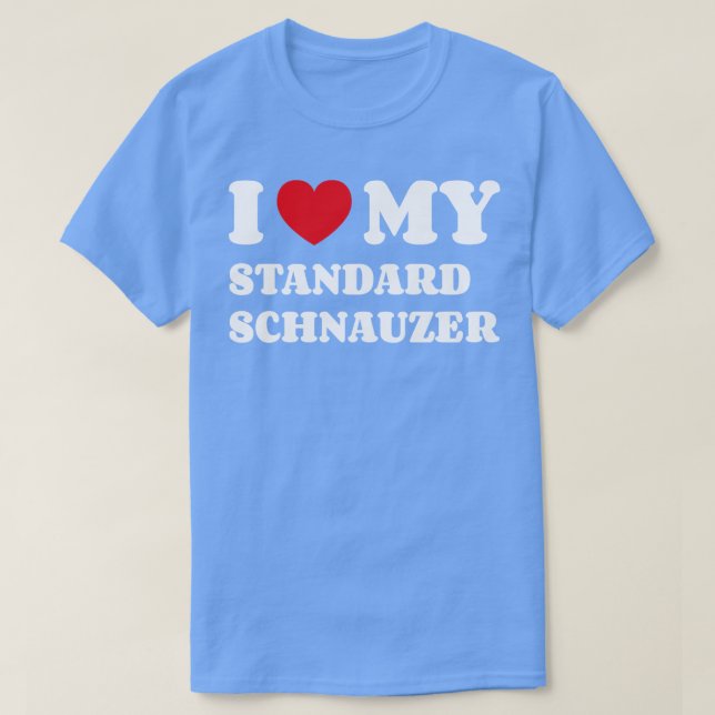 Camiseta Standard Schnauzer 2 (Frente do Design)