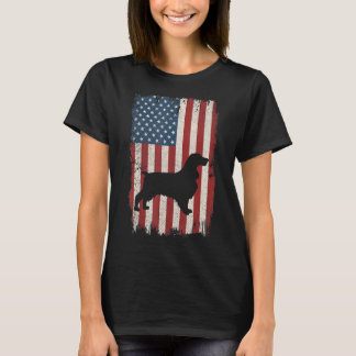 Camiseta Standard Schnauzer American Flag Usa Dog Puppy Us