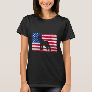 Camiseta Standard Schnauzer Lover 4 De Julho Patriótico Ame
