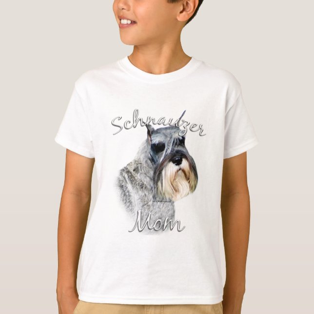 Camiseta Standard Schnauzer Mãe 2 (Frente)