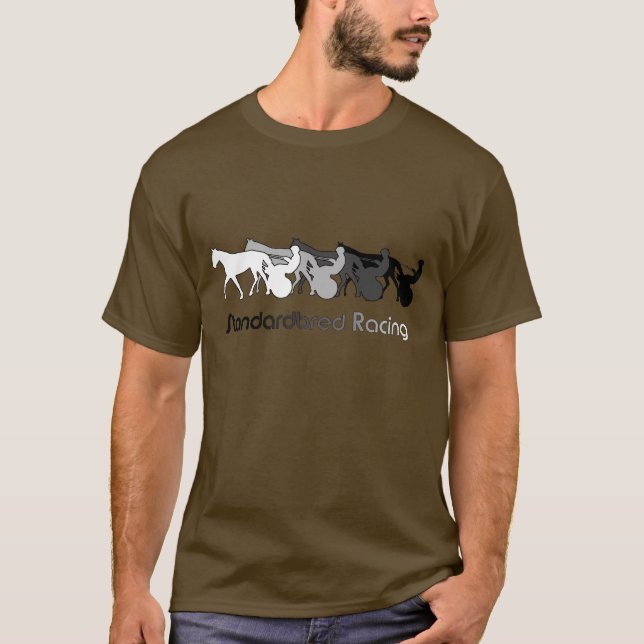 Camiseta Standardbred que compete a silhueta (Frente)