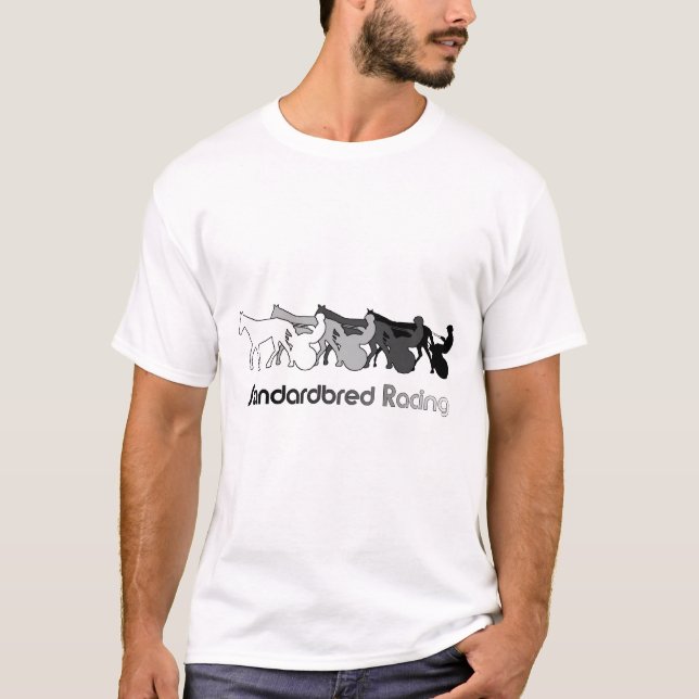 Camiseta Standardbred que compete a silhueta (Frente)