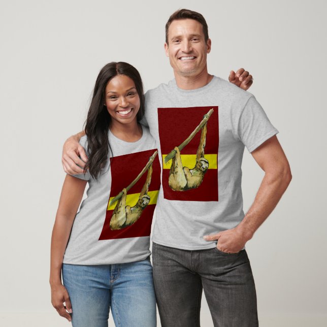 Camiseta Stanley o Sloth -red (Unissex)