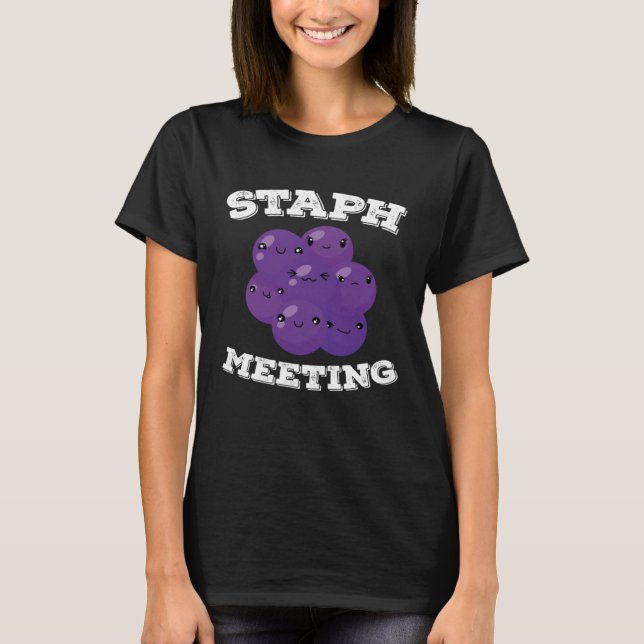Camiseta Staph Meeting  Microbiologist (Frente)