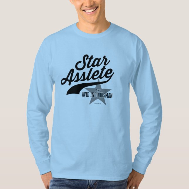 Camiseta Star Asslete (Avid Indoorsman) (Frente)