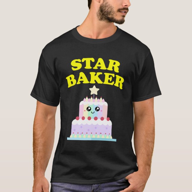 Camiseta Star Baker British Baking Show Oferece Presentes B (Frente)