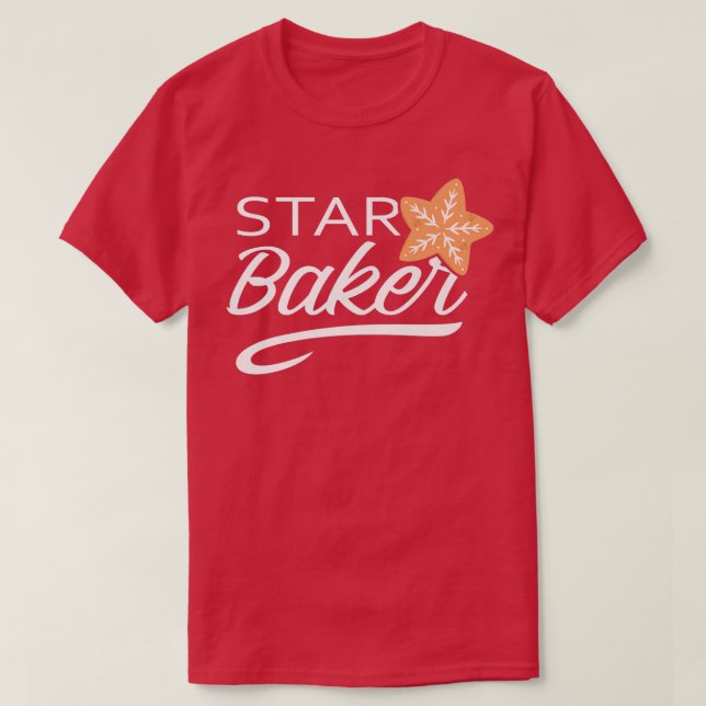 Camiseta Star Baker Funny Cooking Master Bread Maker Baking (Frente do Design)