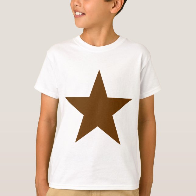 Camiseta Star Brown O MUSEUM Zazzle dá presentes (Frente)