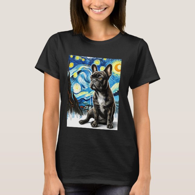 Camiseta Star Night Buldog Art (Frente)