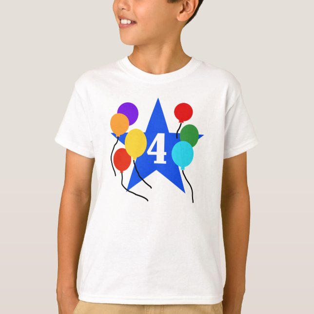 Camiseta Star o 4o aniversário (Frente)
