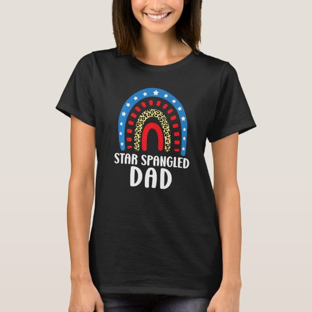 Camiseta Star Spanged Pai 4 De Julho (Frente)