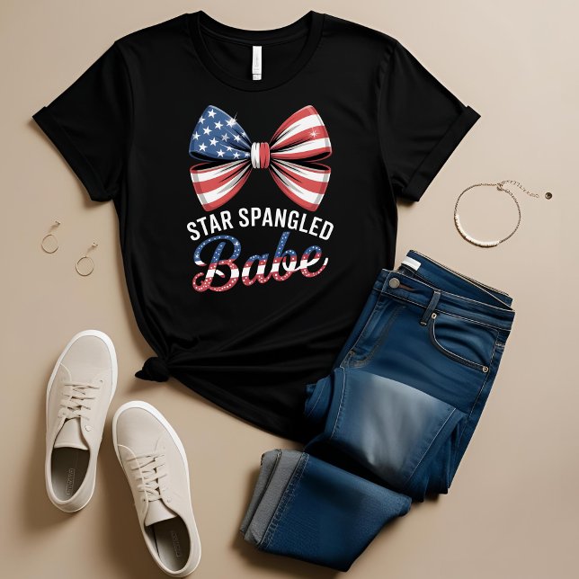 Camiseta Star Spangled Babe (Criador carregado)