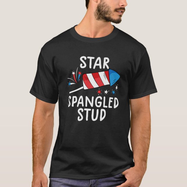 Camiseta Star Spangled Study T Engraçado 4 De Julho S Para  (Frente)